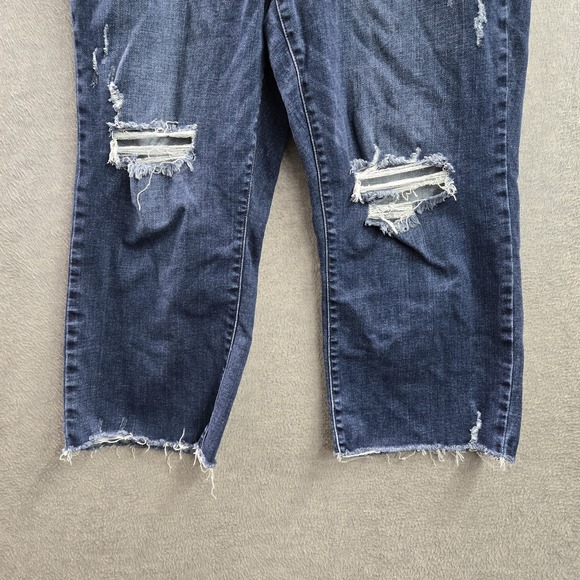 Judy Blue Women Jeans 18W Denim Wide-Leg JB82593DK-PL  Distressed - Picture 8 of 16